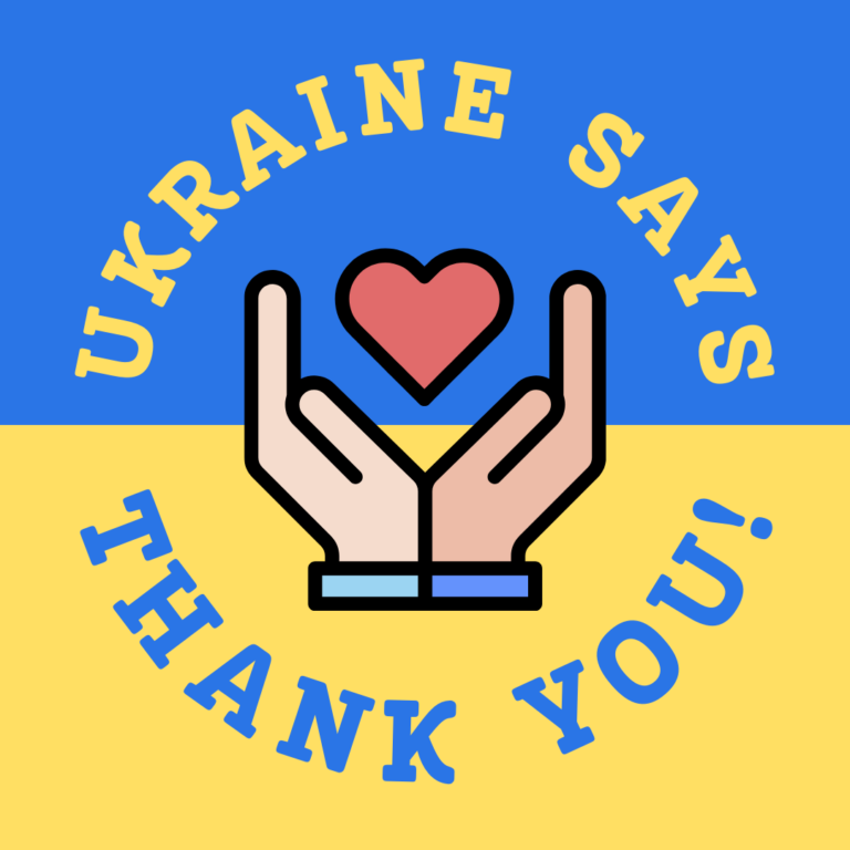 Ukraine says thank you!